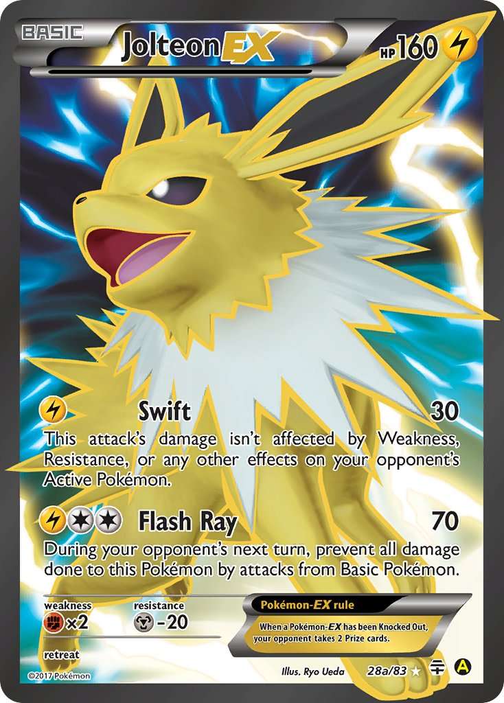 Pokémon - Jolteon EX (28a/83) - Premier Trading Cards