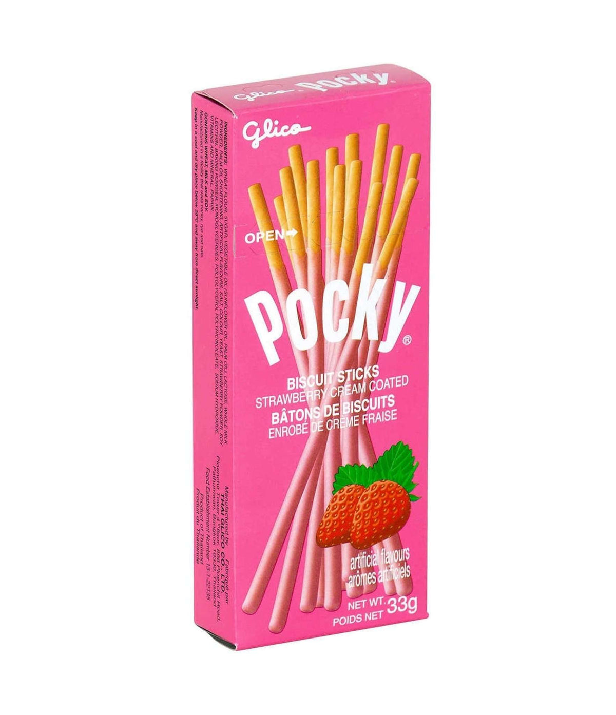 Glico - Pocky Biscuit Sticks Strawberry 33g - PTC Collectibles