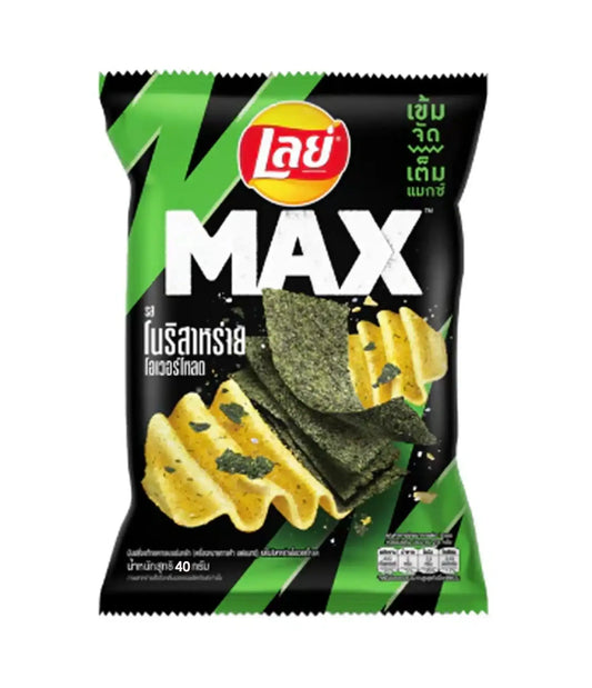 Lay's - Max Ridged Potato Chips (Nori Overload Extra Crunchy Seaweed Flavor) 40g - PTC Collectibles