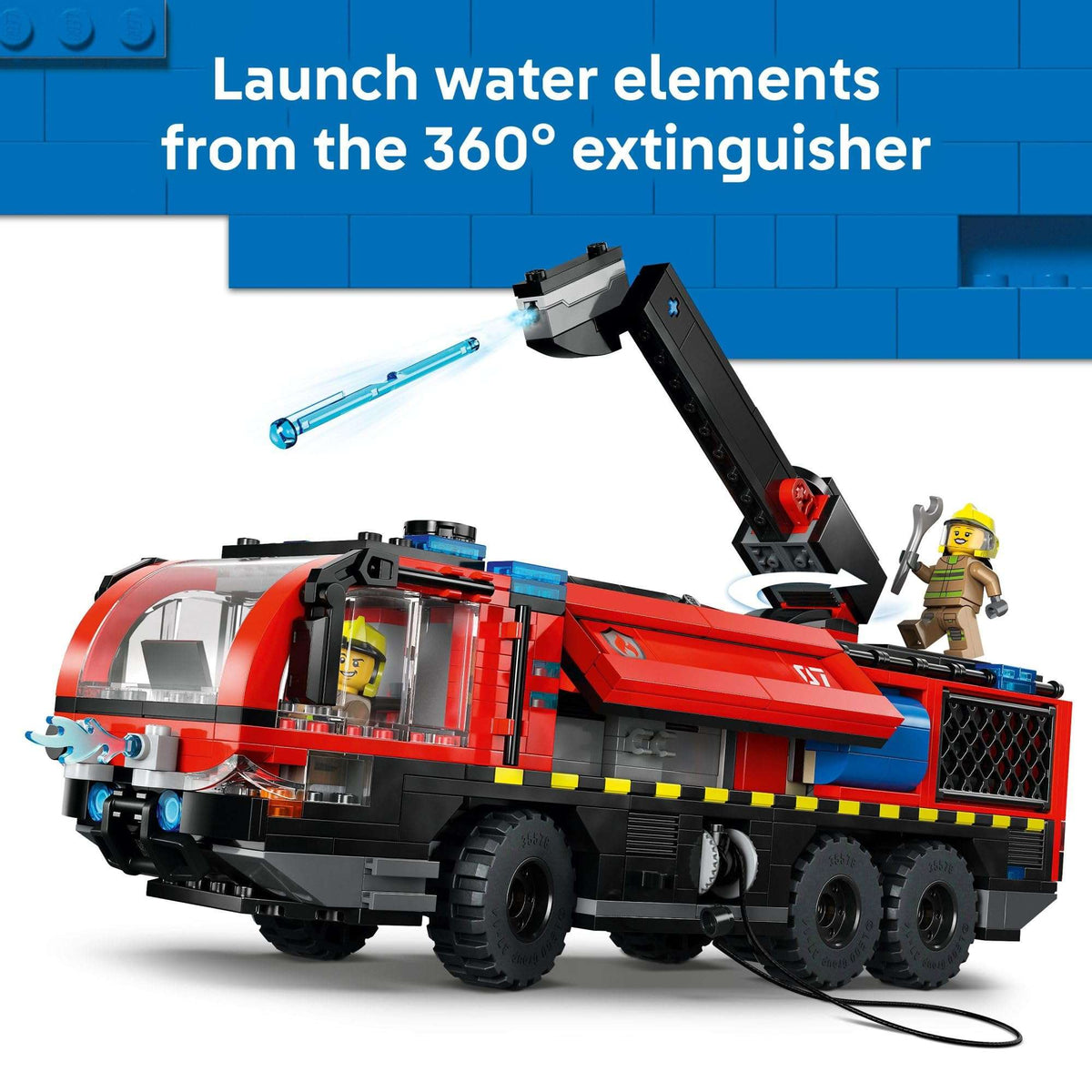 LEGO City Airport Fire Truck Kids Building Toy - Pretend Play Emergency Vehicle for Boys & Girls, Ages 7+ - Fire Engine Toy W/ 4 Firefighter Minifigures - Gift Idea for Birthdays - 60499 🍁 All In One Marketplace Canada - PTC Collectibles