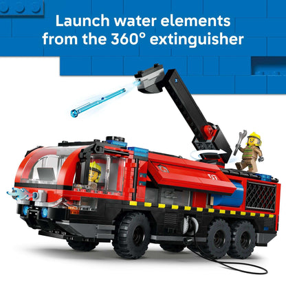 LEGO City Airport Fire Truck Kids Building Toy - Pretend Play Emergency Vehicle for Boys & Girls, Ages 7+ - Fire Engine Toy W/ 4 Firefighter Minifigures - Gift Idea for Birthdays - 60499 🍁 All In One Marketplace Canada - PTC Collectibles