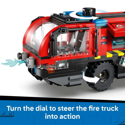 LEGO City Airport Fire Truck Kids Building Toy - Pretend Play Emergency Vehicle for Boys & Girls, Ages 7+ - Fire Engine Toy W/ 4 Firefighter Minifigures - Gift Idea for Birthdays - 60499 🍁 All In One Marketplace Canada - PTC Collectibles