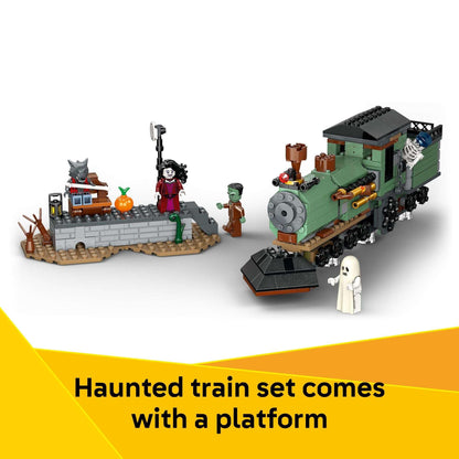 LEGO Creator 3 in 1 Haunted Mansion Building Toy for Kids - Halloween Building Blocks & Learning Toy for Girls & Boys, Ages 9+ - Build a Haunted House, Train, or Ship - Gift for Birthdays - 31167 🍁 All In One Marketplace Canada - PTC Collectibles