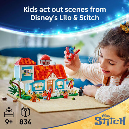 LEGO Disney Lilo and Stitch Beach House Toy - Building Playset for Kids, Girls and Boys, Ages 9+ - Includes 5 Minifigures - Disney Gift Idea for Fans of Lilo & Stitch Movie - 43268 🍁 All In One Marketplace Canada - PTC Collectibles