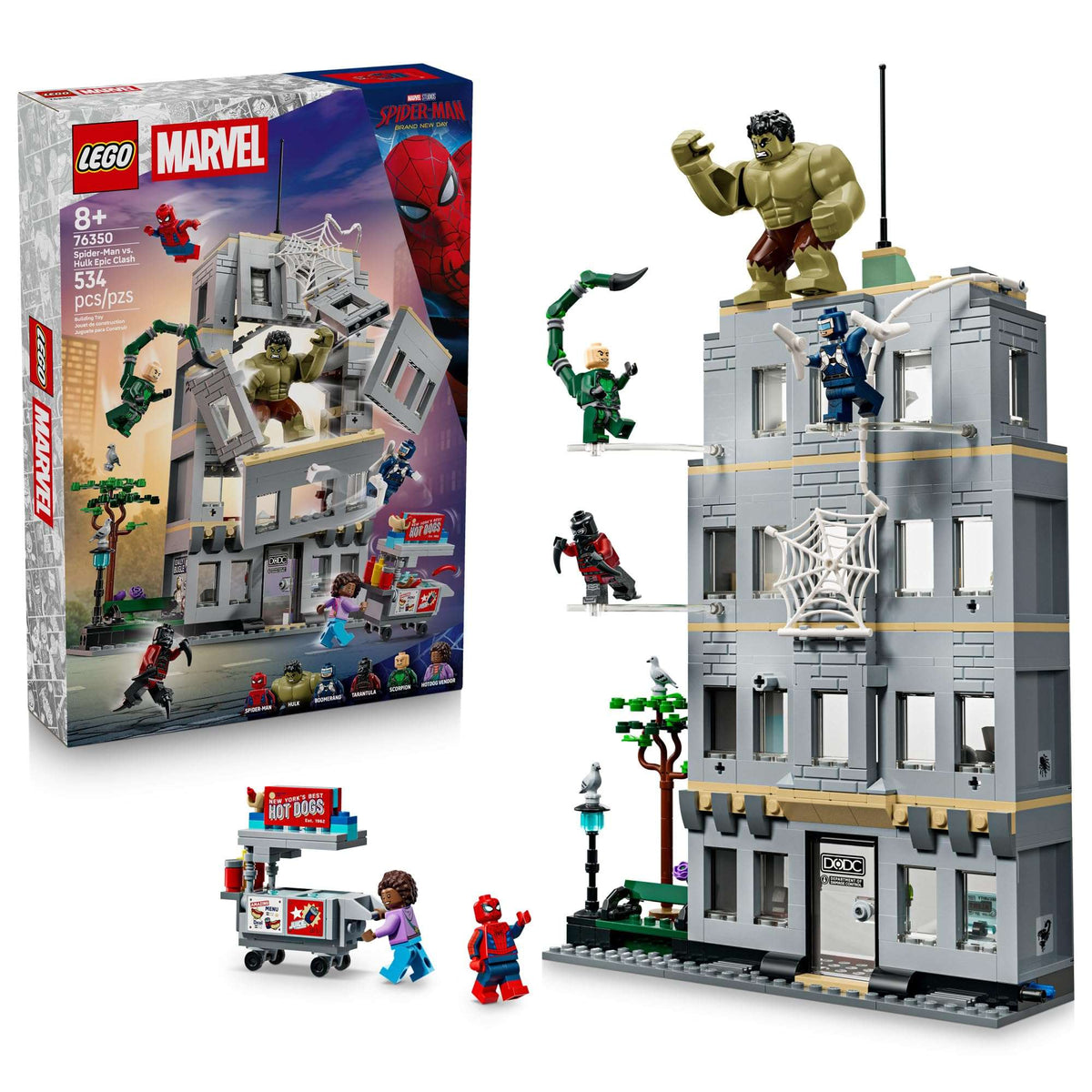 LEGO Marvel Spider-Man vs Hulk Epic Clash - Super Hero Building Toy for Boys & Girls, Ages 8+ - Includes 5 Minifigures & Hulk Figure - Spiderman Toy for Fans - Gift for Birthdays - 76350 🍁 All In One Marketplace Canada - PTC Collectibles