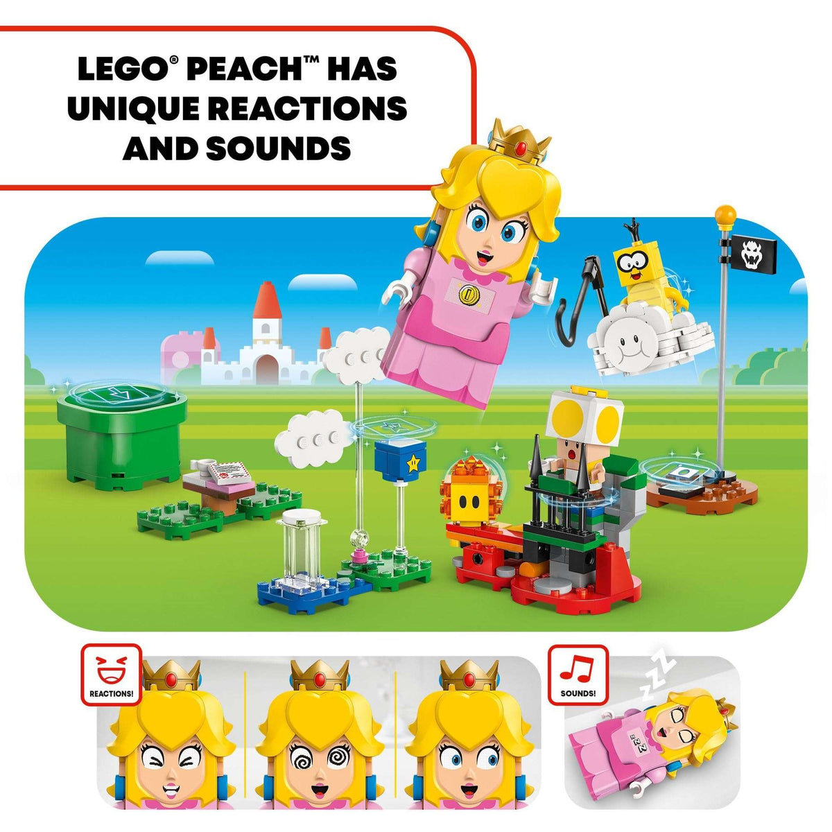 LEGO Super Mario Adventures with Interactive Peach Princess Toy, Super Mario Playset for Kids, Yellow Toad Figure, Nintendo Toy Gift for Girls, Boys and Any Gamers Ages 6 and Up, 71441 🍁 All In One Marketplace Canada - PTC Collectibles