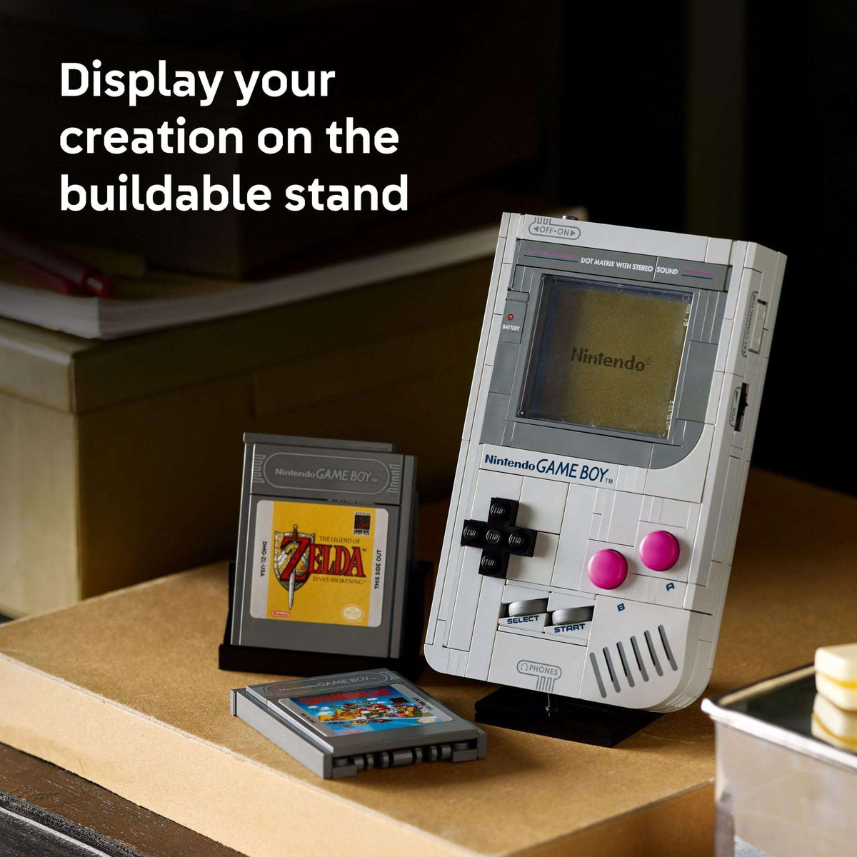 LEGO Super Mario Game Boy - Retro Building Sets for Adults, Ages 18+ - Gifts for Birthdays - Collectible Model with Game Paks and Display Stand - 72046 🍁 All In One Marketplace Canada - PTC Collectibles