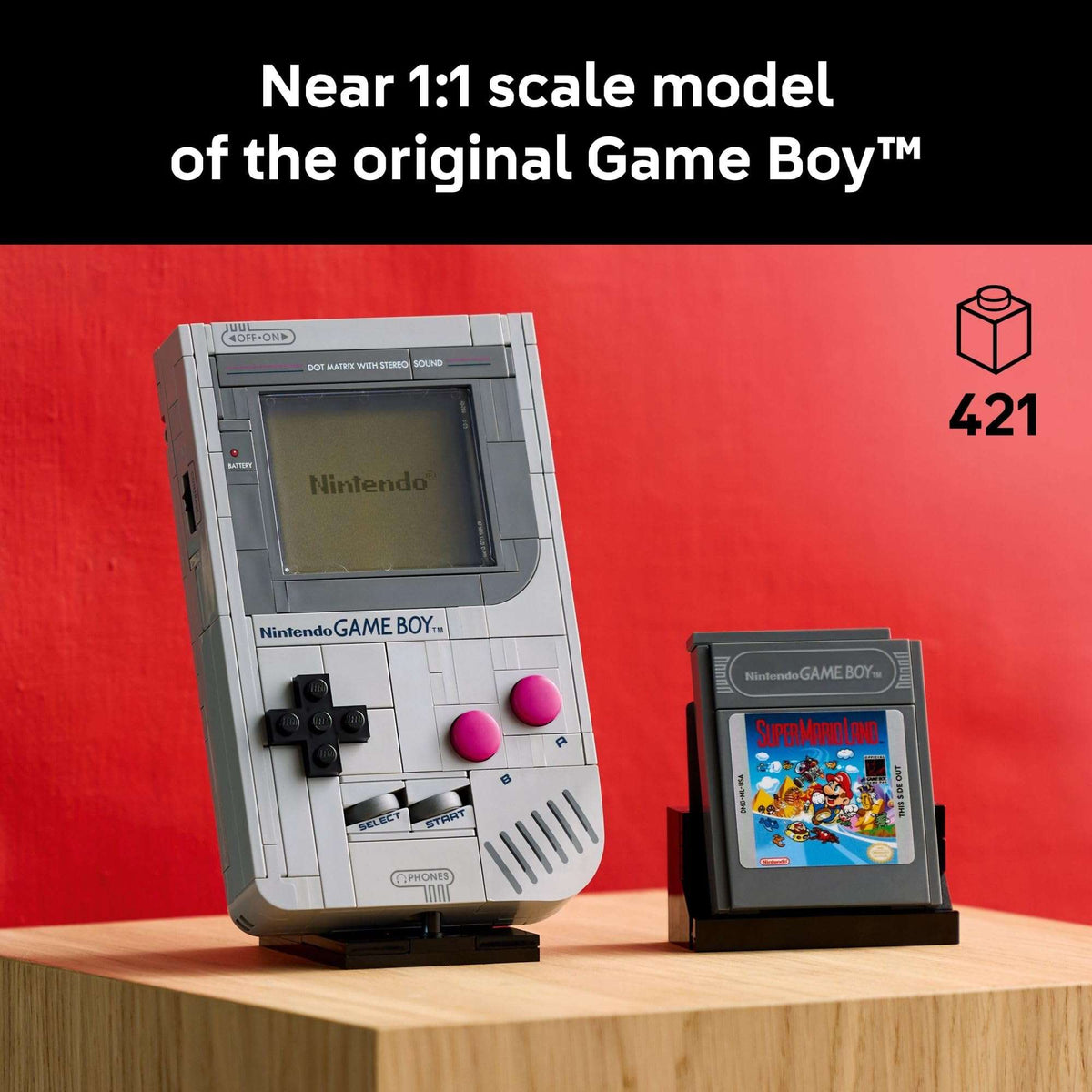 LEGO Super Mario Game Boy - Retro Building Sets for Adults, Ages 18+ - Gifts for Birthdays - Collectible Model with Game Paks and Display Stand - 72046 🍁 All In One Marketplace Canada - PTC Collectibles
