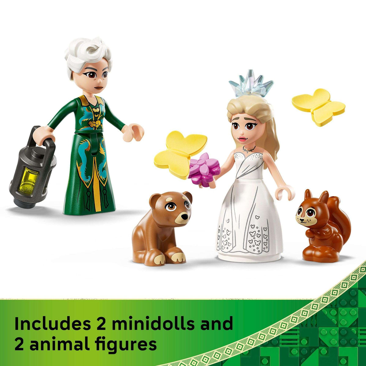 LEGO Wicked Glinda's Wedding Day Building Toy - Pretend Playset with 2 Minidolls, 2 Animal Toy Figures, & 2 Poseable Butterflies - Building Blocks for Kids, Ages 8+ - Gift for Girls & Boys - 75688 🍁 All In One Marketplace Canada - PTC Collectibles