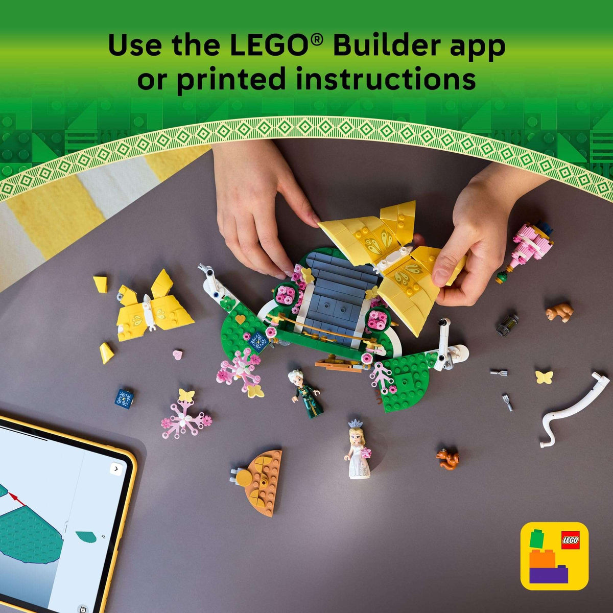 LEGO Wicked Glinda's Wedding Day Building Toy - Pretend Playset with 2 Minidolls, 2 Animal Toy Figures, & 2 Poseable Butterflies - Building Blocks for Kids, Ages 8+ - Gift for Girls & Boys - 75688 🍁 All In One Marketplace Canada - PTC Collectibles