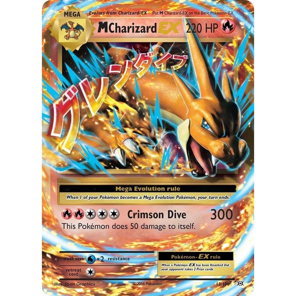 M Charizard EX (13/108) (EVO) - PTC Collectibles