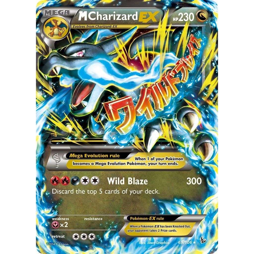 M Charizard EX (X) (69/106) (FLF) - PTC Collectibles