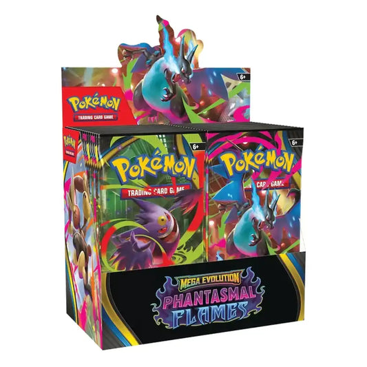 Pokémon TCG: ME02 Phantasmal Flames Booster Box (Wave 2 Pre-Order) - Premier Trading Cards