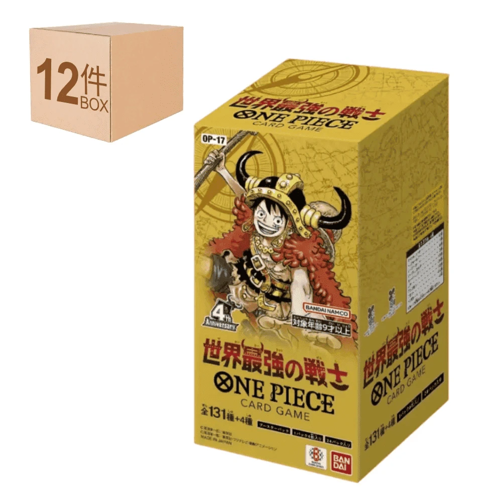 One Piece Card Game OP-17 The World's Strongest Warrior Sealed Case, 12 BOXES - Japanese (PRE-ORDER) - PTC Collectibles
