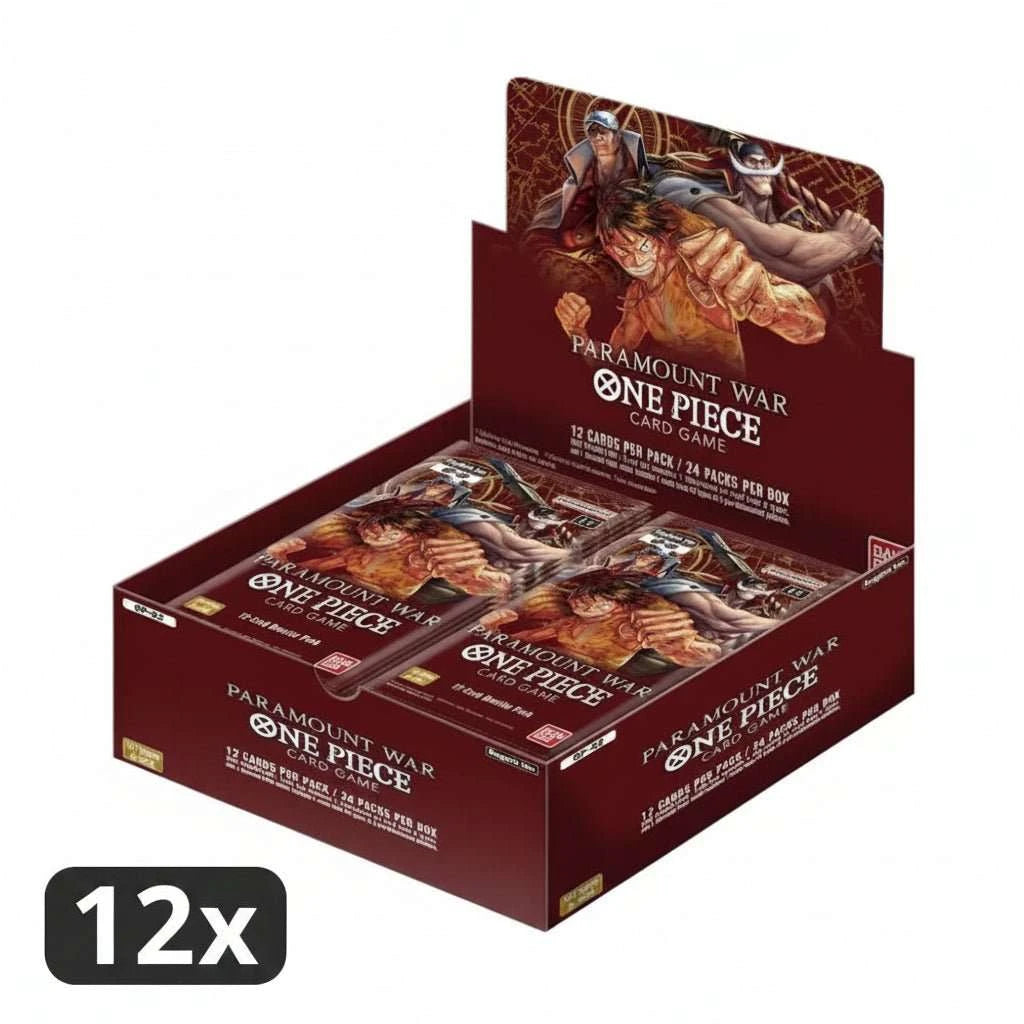 One Piece OP-02 Paramount War Booster Box CASE (12ct) - PTC Collectibles