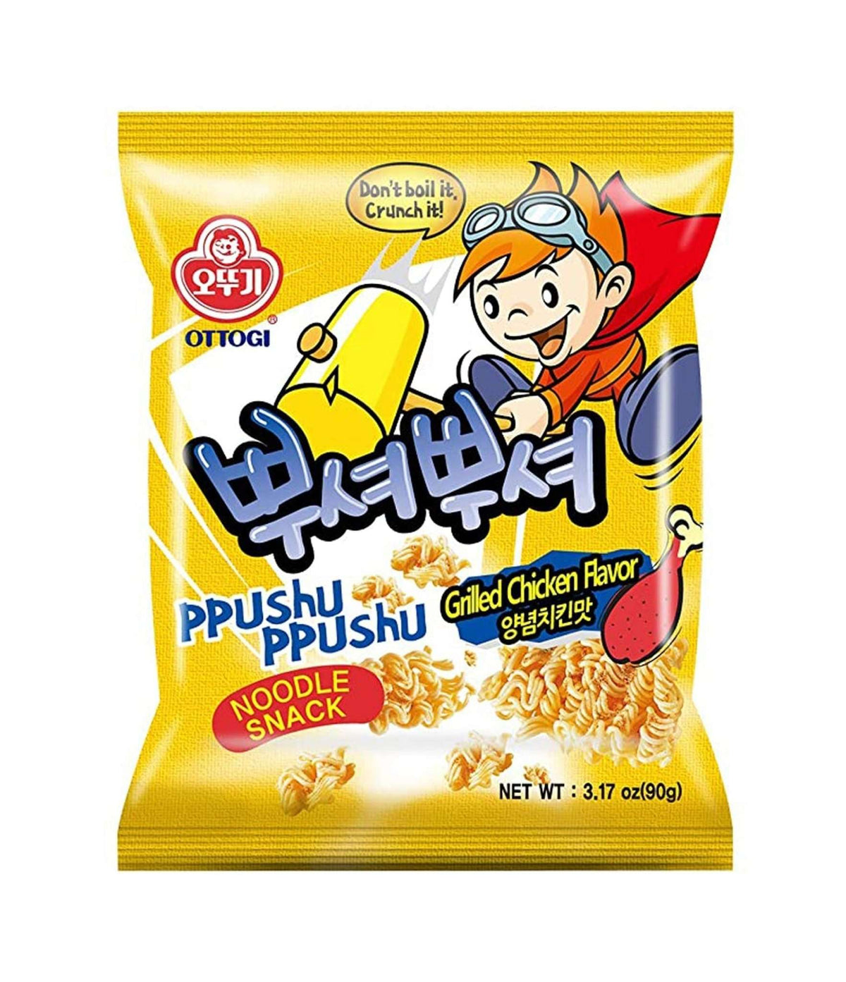 Ottogi - Ppushu Ppushu Noodle Snack (Grilled Chicken Flavor) 90g - PTC Collectibles