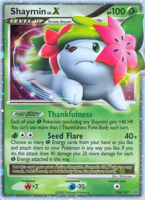 Pokémon - Shaymin LV.X (126/127) - Premier Trading Cards