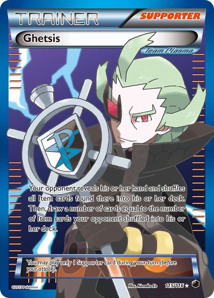 Pokémon - Ghetsis Full Art Trainer (115/116) - Premier Trading Cards