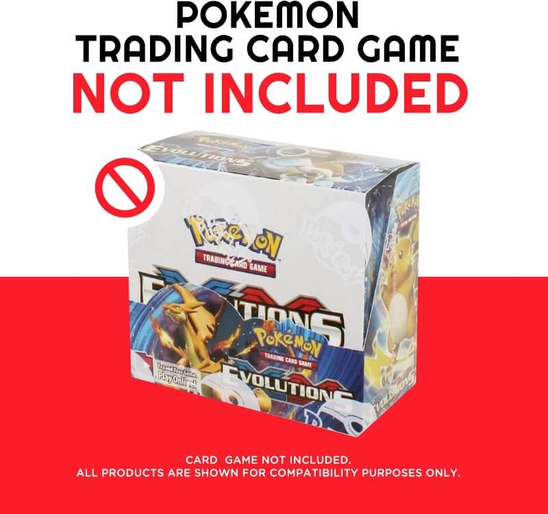 Pokemon Booster Box w/ Sliding Lid Anti-UV - EVORETRO Acrylic Protector 4.0MM - PTC Collectibles