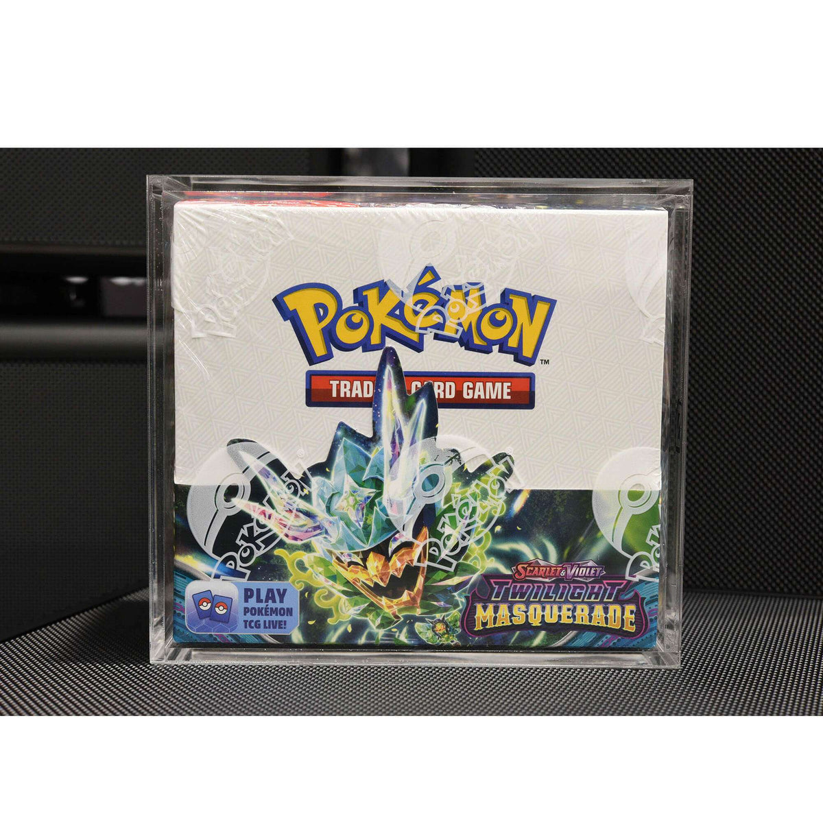 Pokemon Booster Box w/ Sliding Lid Anti-UV - EVORETRO Acrylic Protector 4.0MM - PTC Collectibles