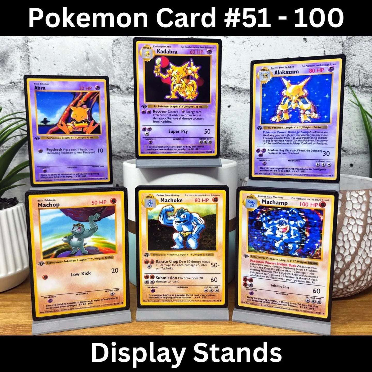 Pokemon Card Display Stands 51-100 (XXL)