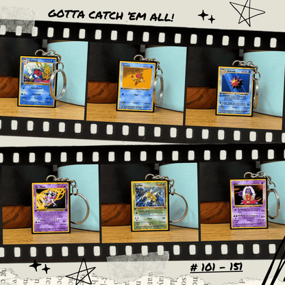 Pokemon Card Keychains (101-151)