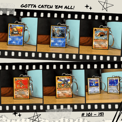 Pokemon Card Keychains (101-151)