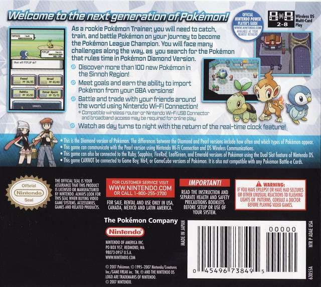 Pokémon Diamond Version - PTC Collectibles