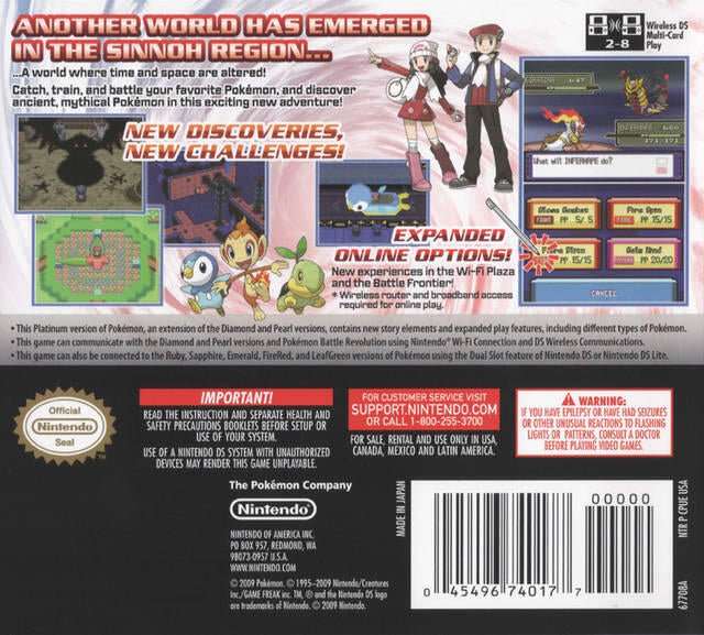 Pokémon Platinum Version - PTC Collectibles