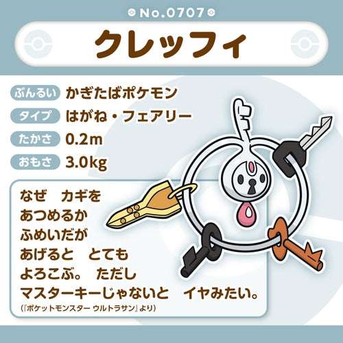 Pokémon Plush - Pokemon Fit - Klefki (No.707) - PTC Collectibles
