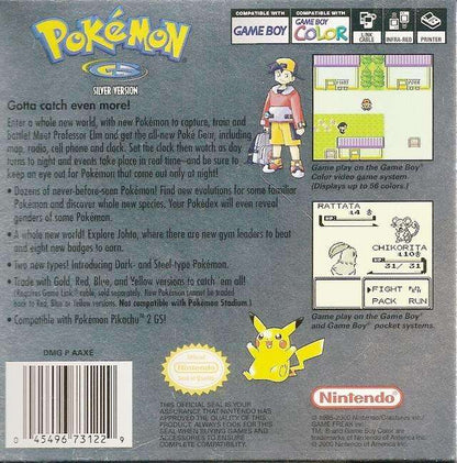 Pokemon Silver Version ( Authentique avec nouvelle batterie ) - PTC Collectibles