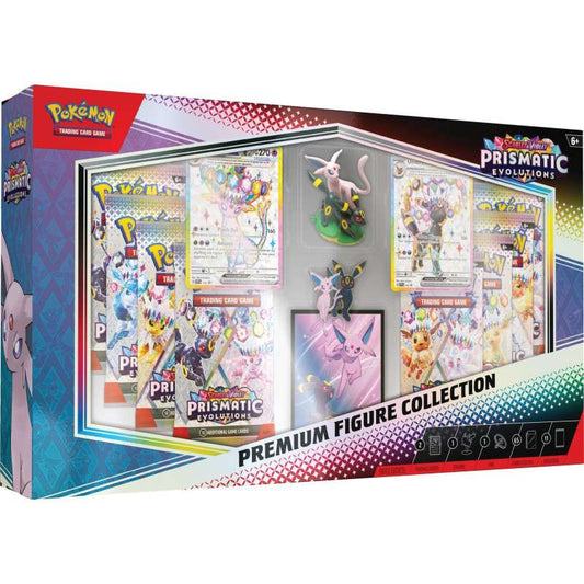 Pokémon TCG: SV08 Prismatic Evolutions Premium Figure Collection - Premier Trading Cards
