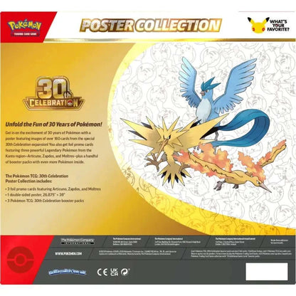 Pokemon TCG: 30th Celebration Poster Collection Box (PRE-ORDER) - PTC Collectibles