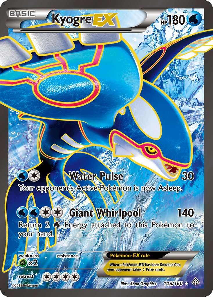 Pokémon - Kyogre EX Full Art - 148/160