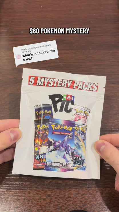 Premier Packs - 5 Pokémon Mystery Booster Packs (1995-2026)