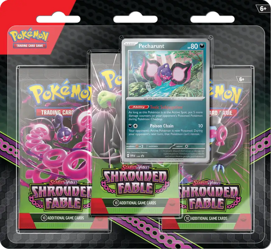 Pokemon SV6.5 Shrouded Fable 3pk Blister (Pre-Order) - Premier Trading Cards