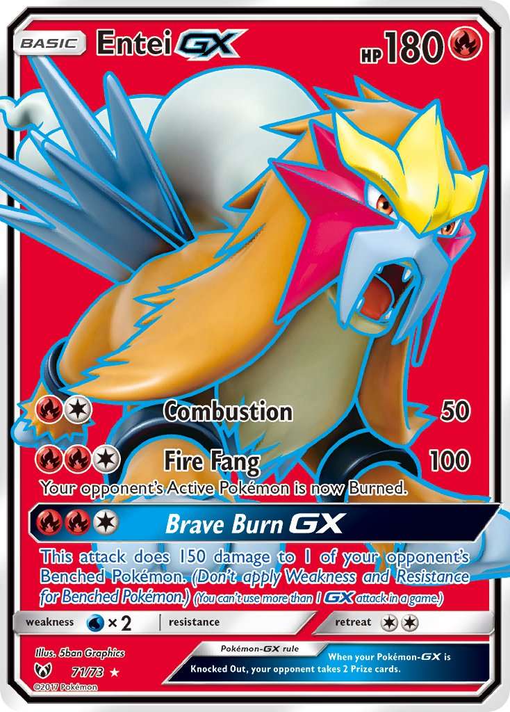Entei GX - Shining Legends - Pokemon - Premier Trading Cards