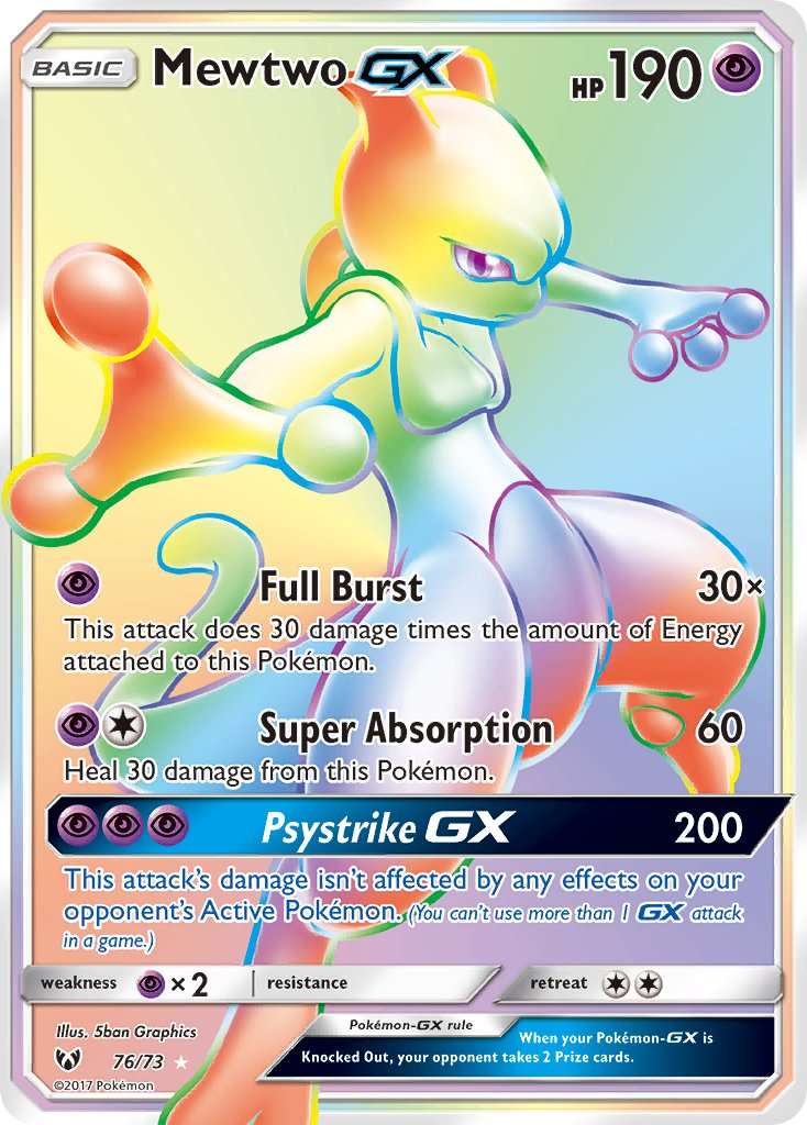Mewtwo GX - Légendes Brillantes - 76/73