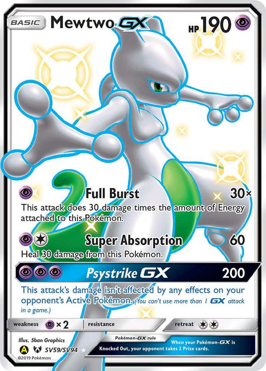 Mewtwo GX - SV59/SV94 - Mint Condition - Premier Trading Cards