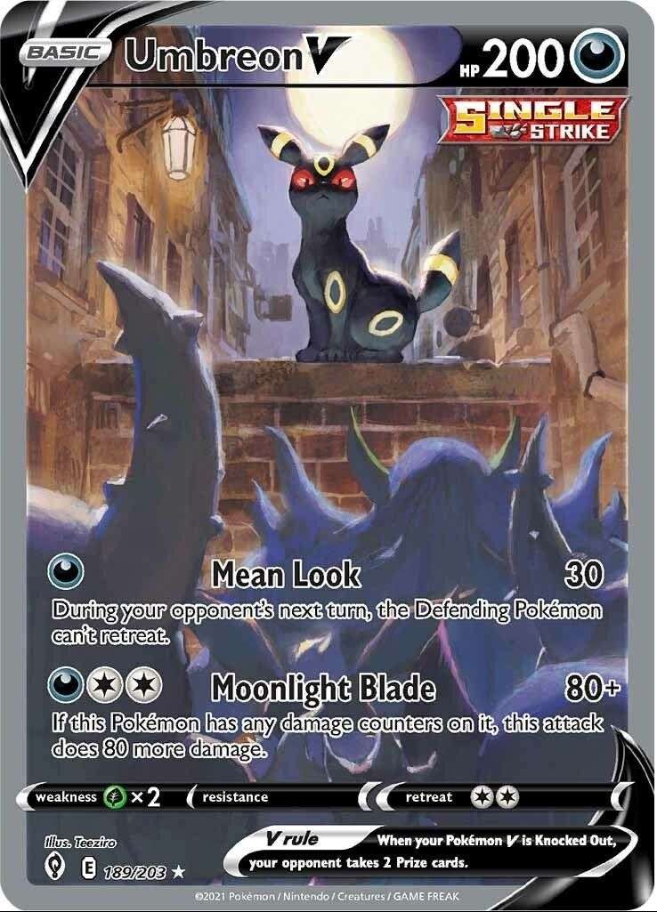 Umbreon V (Alternate Full Art) (189/203) (SWSH07) - PTC Collectibles