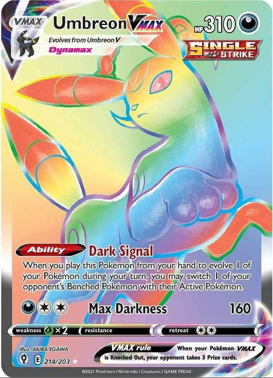 Umbreon VMAX (Secret) (214/203) (SWSH07) - PTC Collectibles