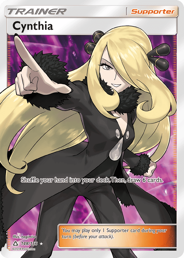 Pokemon Ultra Prism - Cynthia 148/156 - Full Art Trainer - Premier Trading Cards