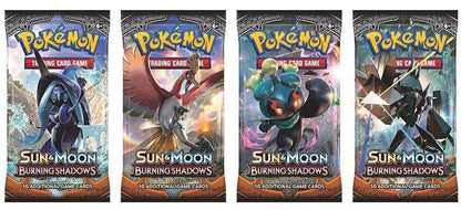 Pokémon Sun & Moon Burning Shadows booster packs, collectible cards at PTC Collectibles