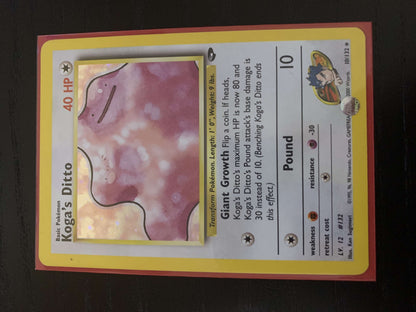Koga's Ditto - 10/132 - Holo Unlimited - Premier Trading Cards