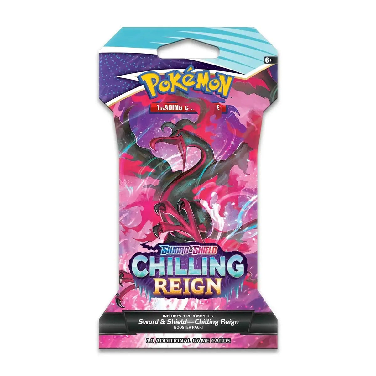 Pokémon Sword & Shield Chilling Reign booster pack collectible trading cards