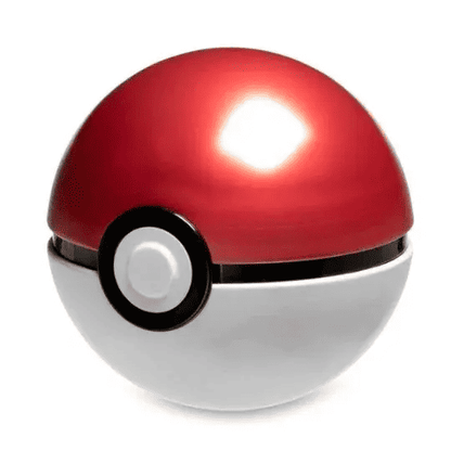 Red and white Pokémon Poké Ball collectible from PTC Collectibles on white background
