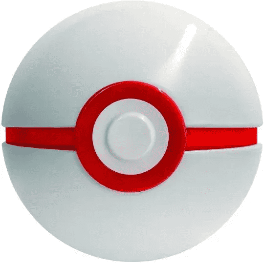 White and red Poké Ball collectible toy from Pokémon at PTC Collectibles
