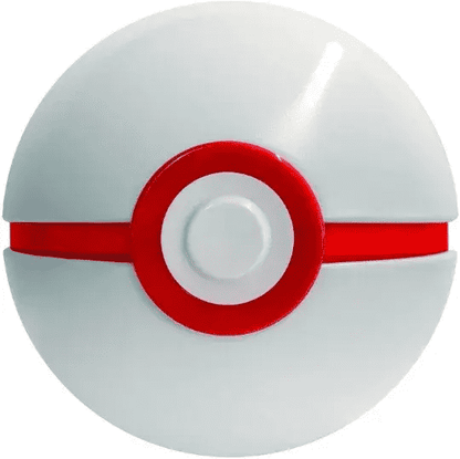 White and red Poké Ball collectible toy from Pokémon at PTC Collectibles
