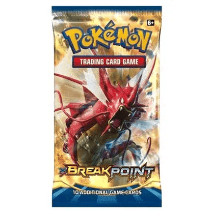 Pokémon XY Breakpoint booster pack featuring Gyarados art, collectible trading cards